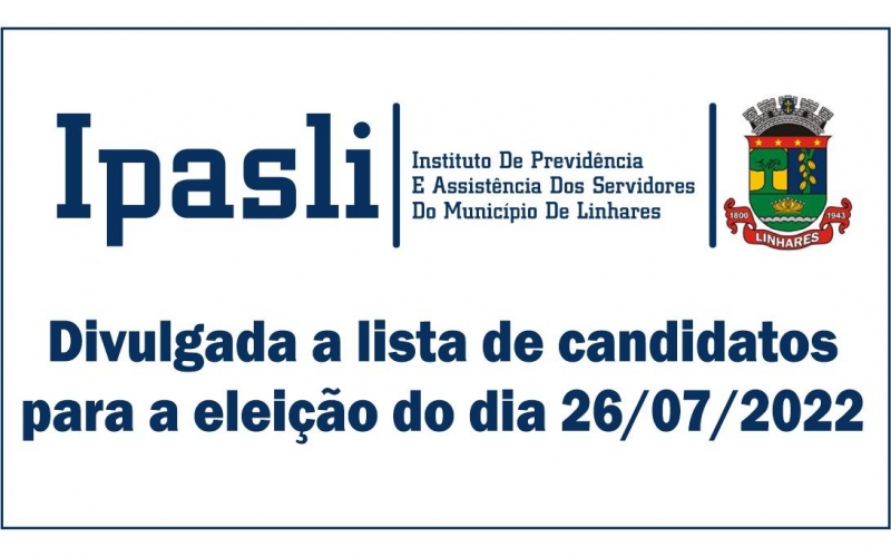 Candidatos Eleições IPASLI